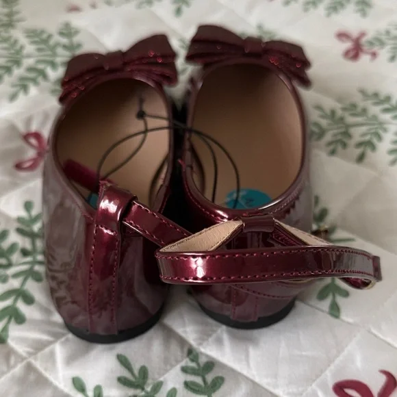 Sugar Burgundy Bow Dress Shoes - Picture 3 of 3